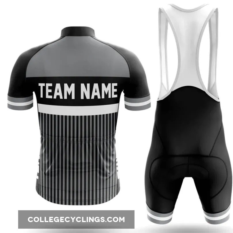 Custom Team Name M6 Grey - Men's Cycling Kit / Long Sleeve Jersey