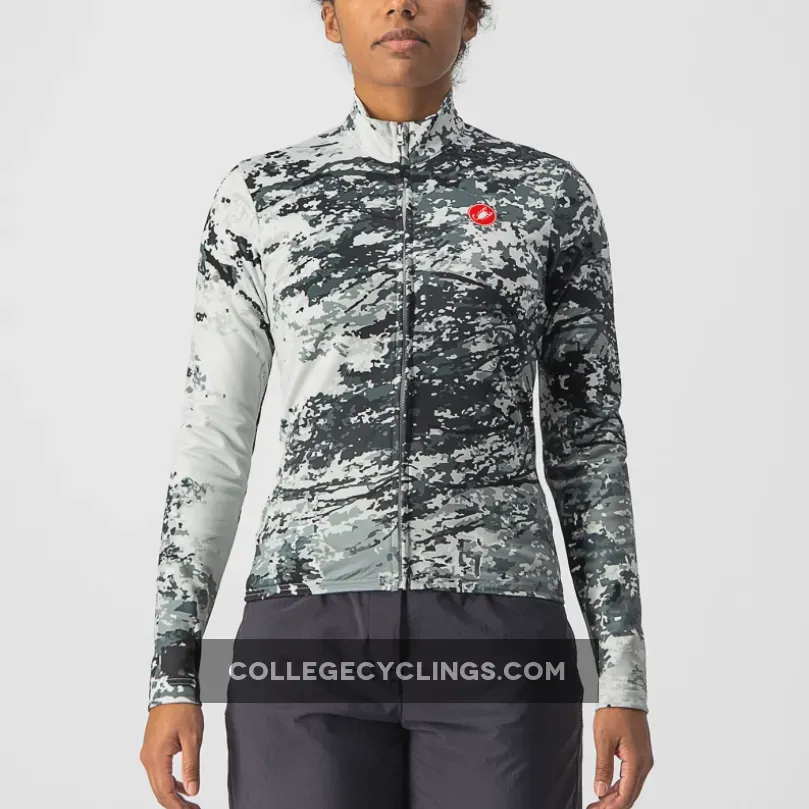 Castelli Unlimited Thermal woman long sleeves jersey - Green