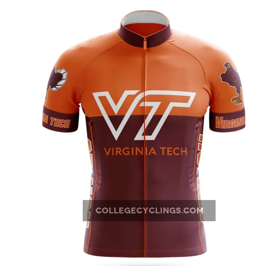 Virginia Tech V2 - Men's Cycling / Jersey Only #Virginia Tech Bike Jersey