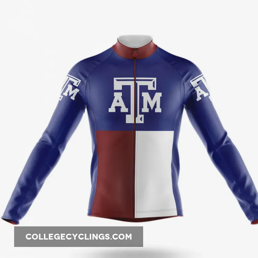 Texas A&M TX Long Sleeve Cycling Jersey Restock
