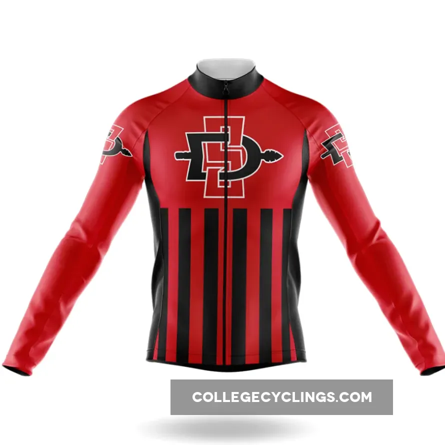 San Diego State University USA Long Sleeve Cycling Jersey