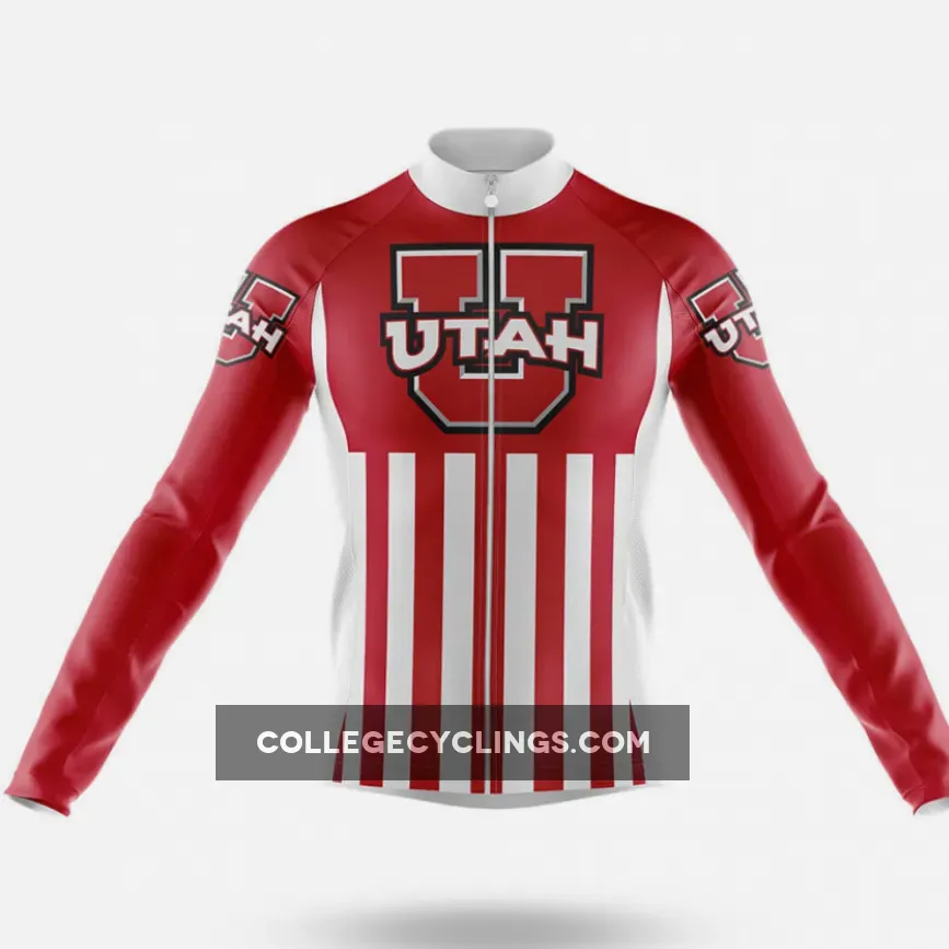 University of Utah USA Long Sleeve Cycling Jersey