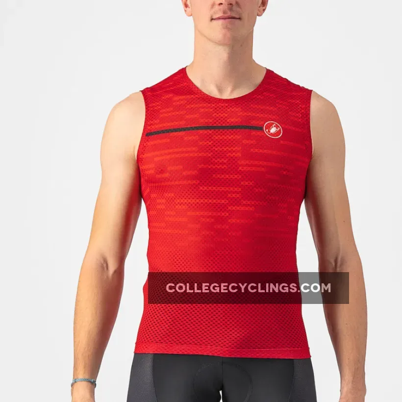 Castelli Insider sleeveless jersey - Red #Castelli Sleeveless Jersey