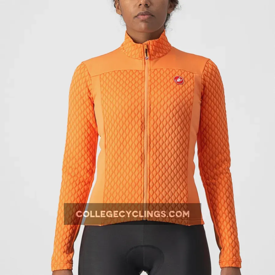 Castelli Sfida 2 Long Sleeves Woman Jersey - Orange Restock