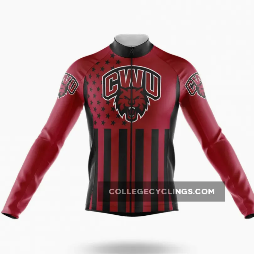 Central Washington University USA Long Sleeve Cycling Jersey Only