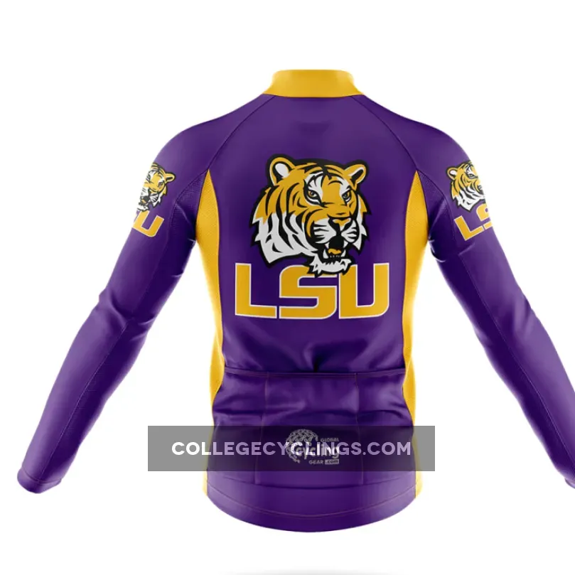 Louisiana State Tigers Long Sleeve Cycling Jersey For Sale Louisiana State Tigers Long Sleeve Cycling Jersey For Sale