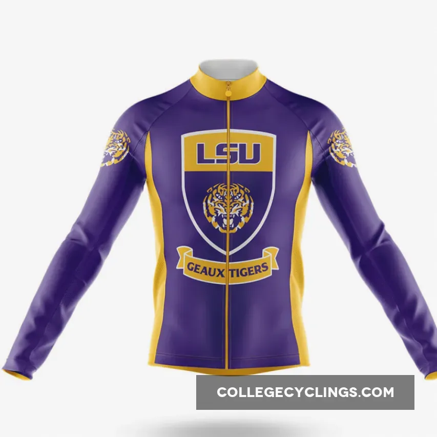 Where To Buy LSU Tigers Shield Long Sleeve Cycling Jersey