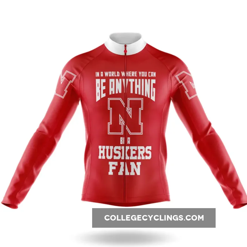 Huskers Fan Long Sleeve Cycling Jersey For Sale