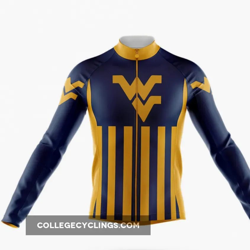 West Virginia University USA Long Sleeve Cycling Jersey