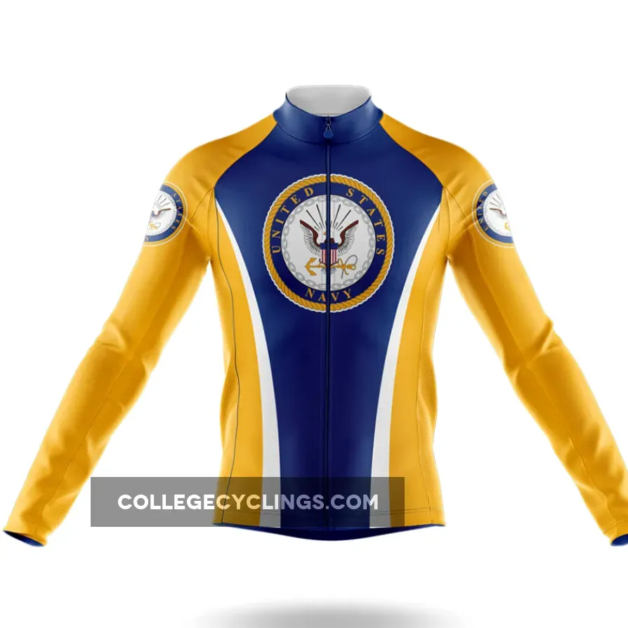 US Navy Riders - Men's Cycling Kit / Long Sleeve Jersey