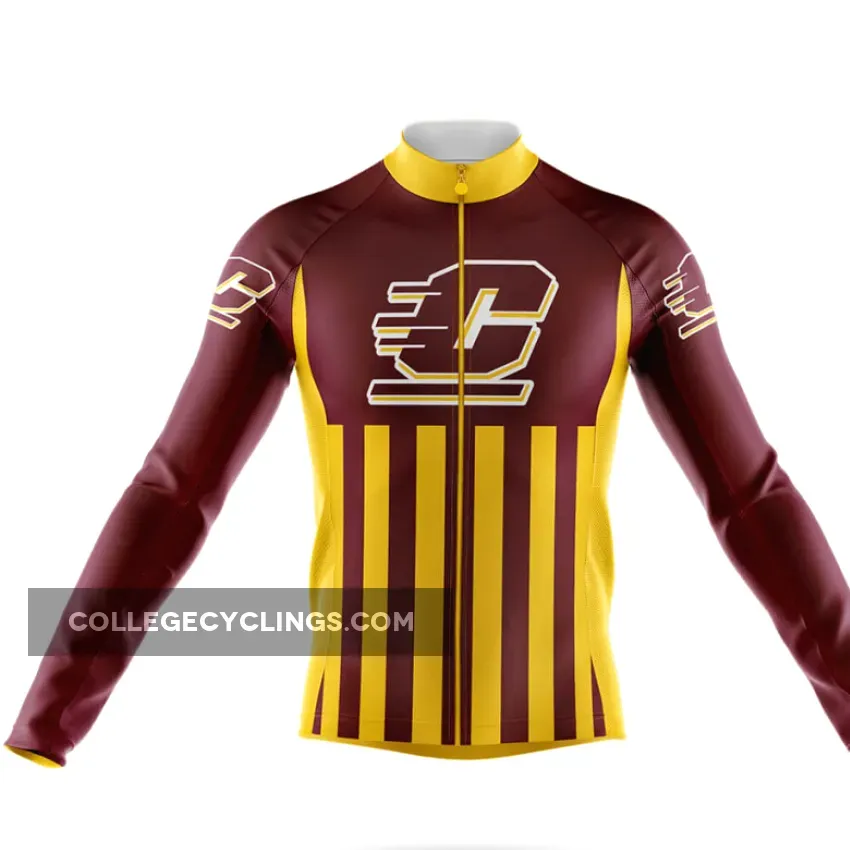 Central Michigan University USA Long Sleeve Cycling Jersey Only