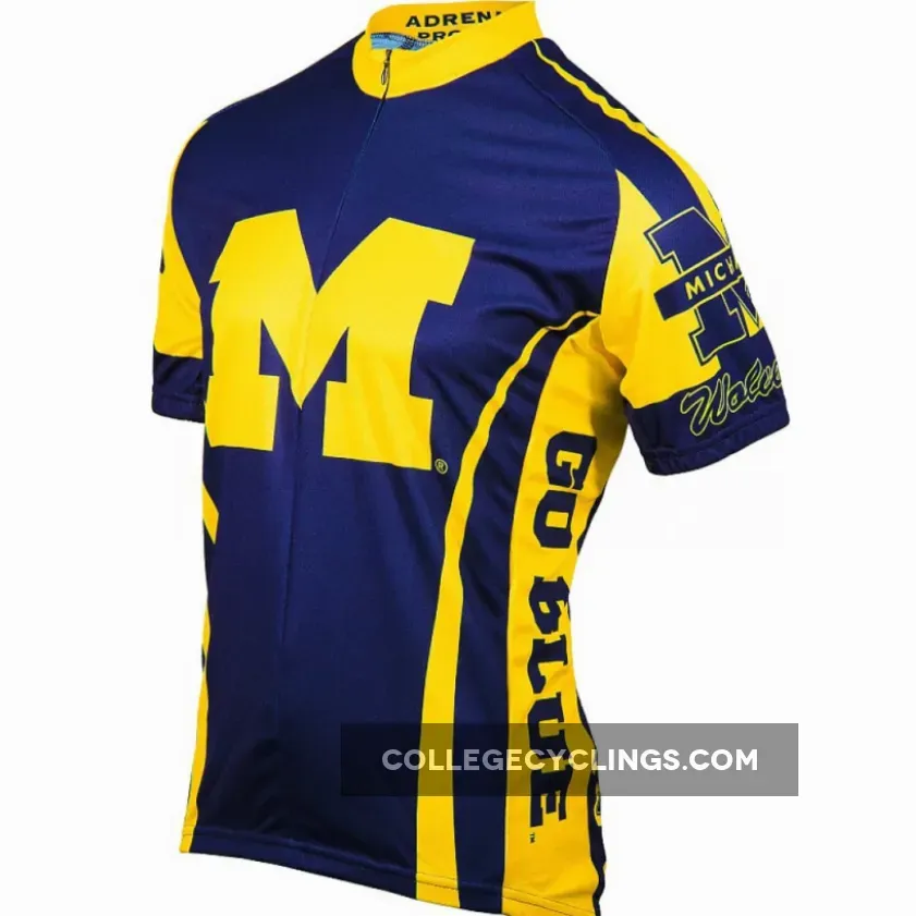 Michigan University Wolverines Cycling Jersey #Michigan Cycling Jersey