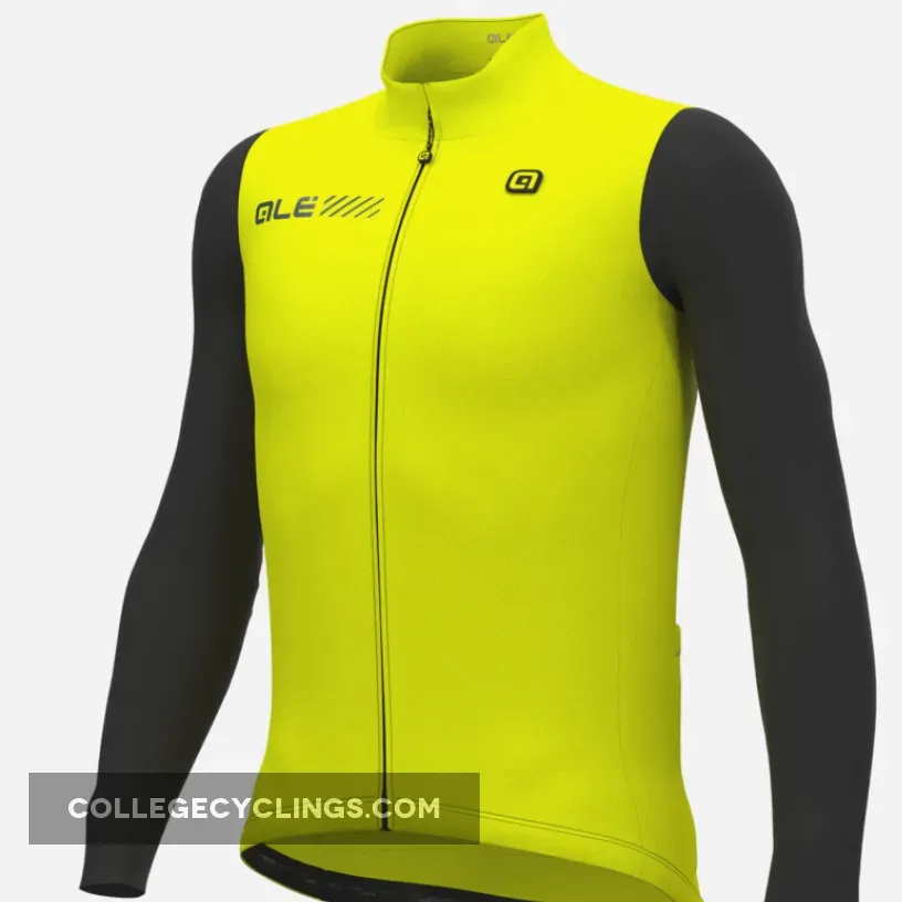 Ale Solid Fondo 2.0 Long Sleeve Jersey - Yellow For Sale