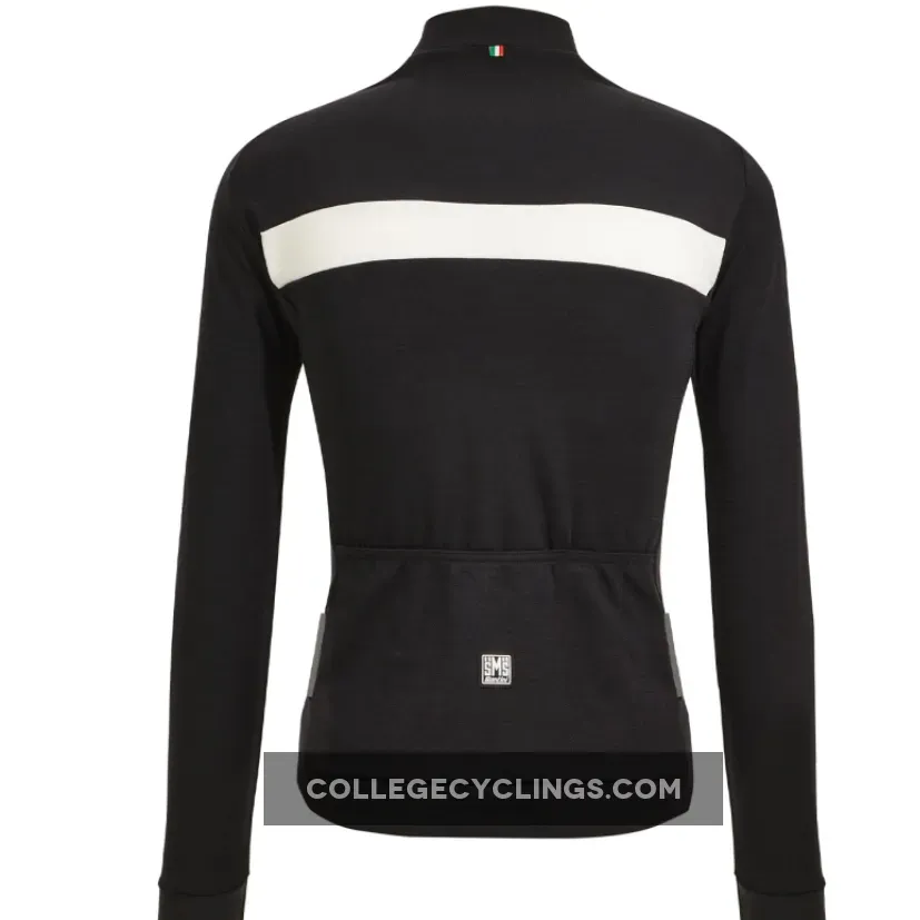 Santini Adapt Wool Long Sleeve Jersey - Black Online