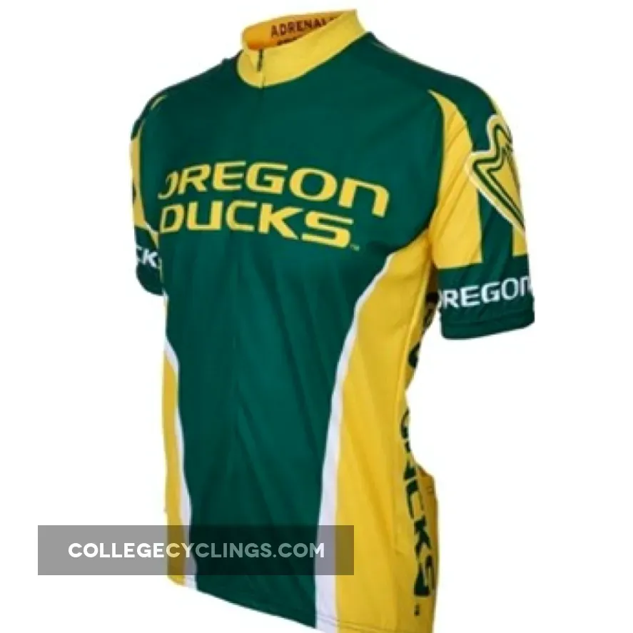 UO University of Oregon Ducks Cycling Short Sleeve Jersey