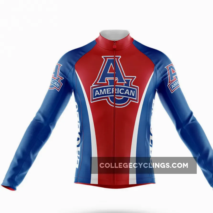 American University Long Sleeve Cycling Jersey