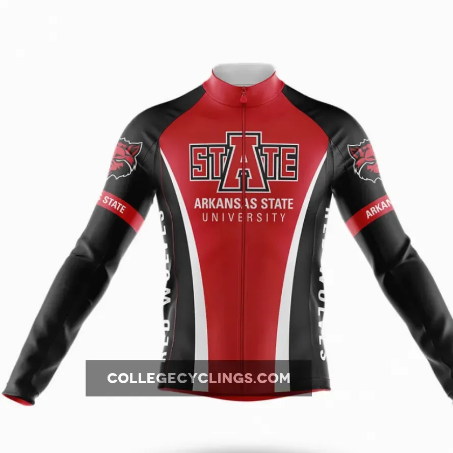 Arkansas State University Long Sleeve Cycling Jersey