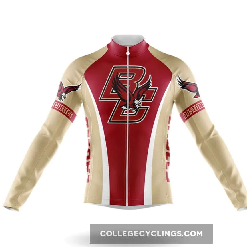 Boston College Long Sleeve Cycling Jersey
