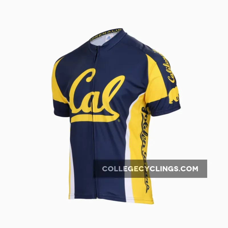 Cal Berkeley Men's Navy Blue Yellow Cycling Jersey.