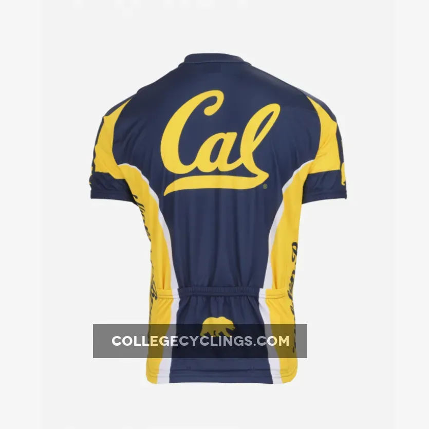 Cal Berkeley Men's Navy Blue Yellow Cycling Jersey. Cal Berkeley Men's Navy Blue Yellow Cycling Jersey.