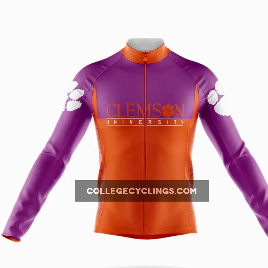 Clemson University Long Sleeve Cycling Jersey Ver.2