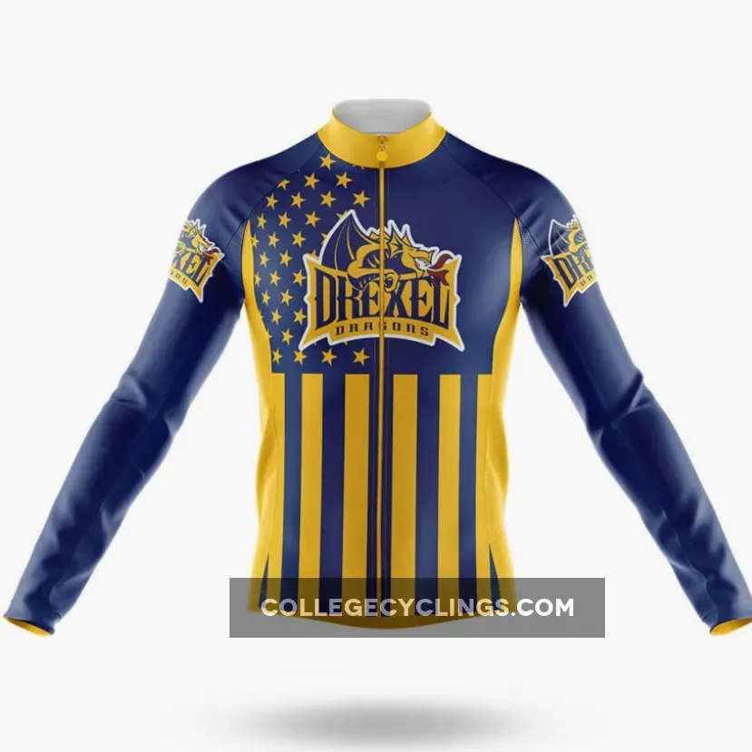 Drexel University USA Long Sleeve Cycling Jersey