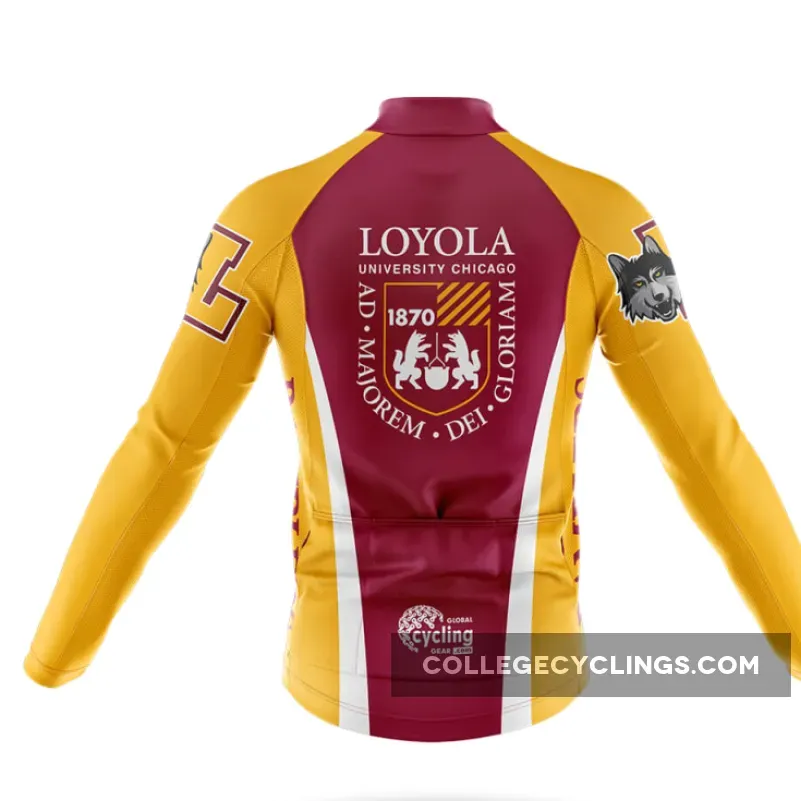 Loyola University Chicago Long Sleeve Cycling Jersey Loyola University Chicago Long Sleeve Cycling Jersey