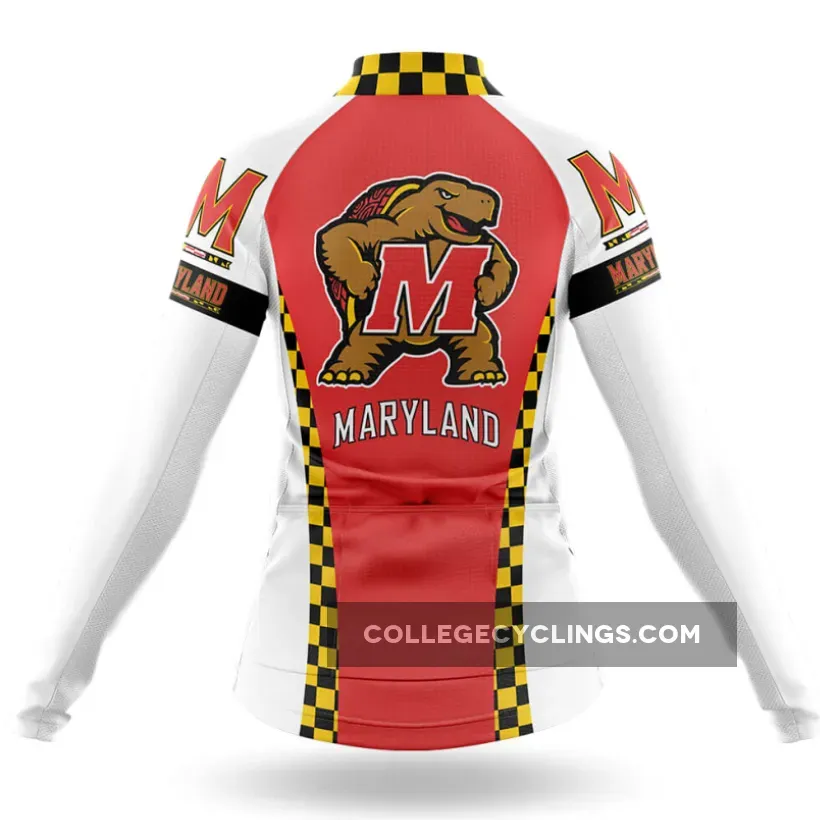 Maryland Mascot - Women's Long Sleeve Cycling Jersey Maryland Mascot - Women's Long Sleeve Cycling Jersey