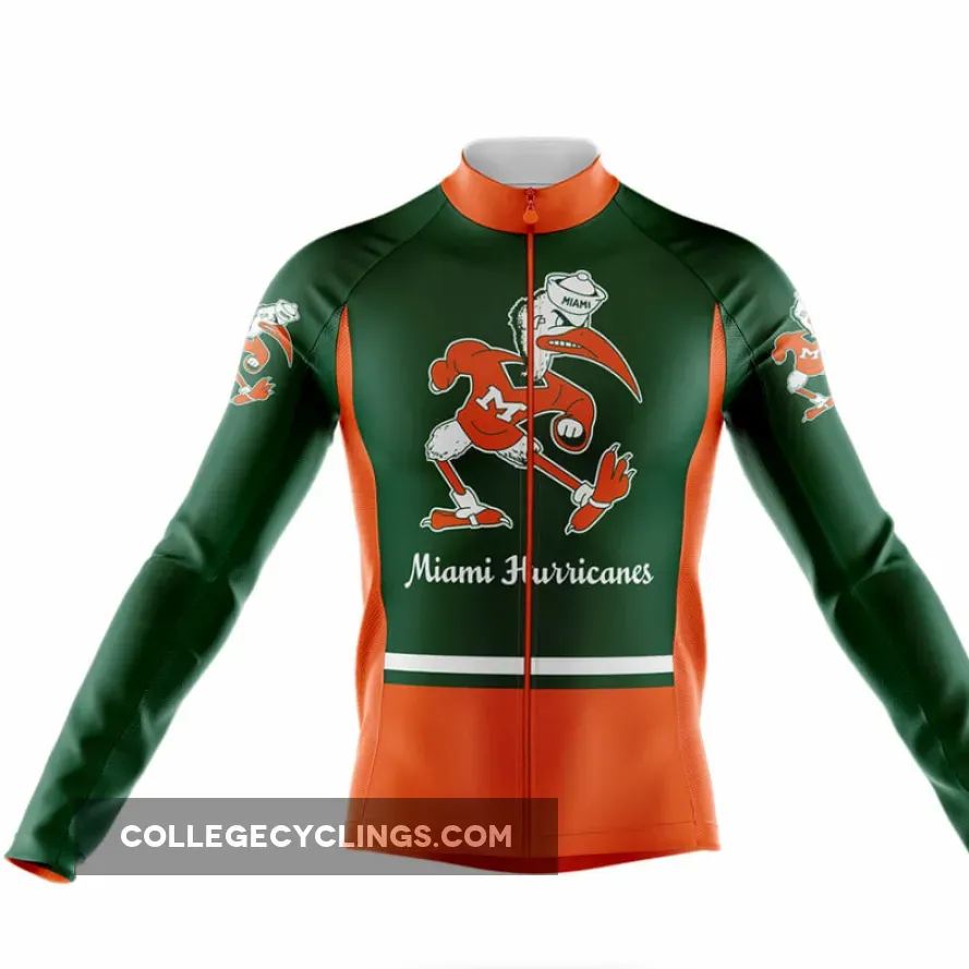 Miami Canes Long Sleeve Cycling Jersey