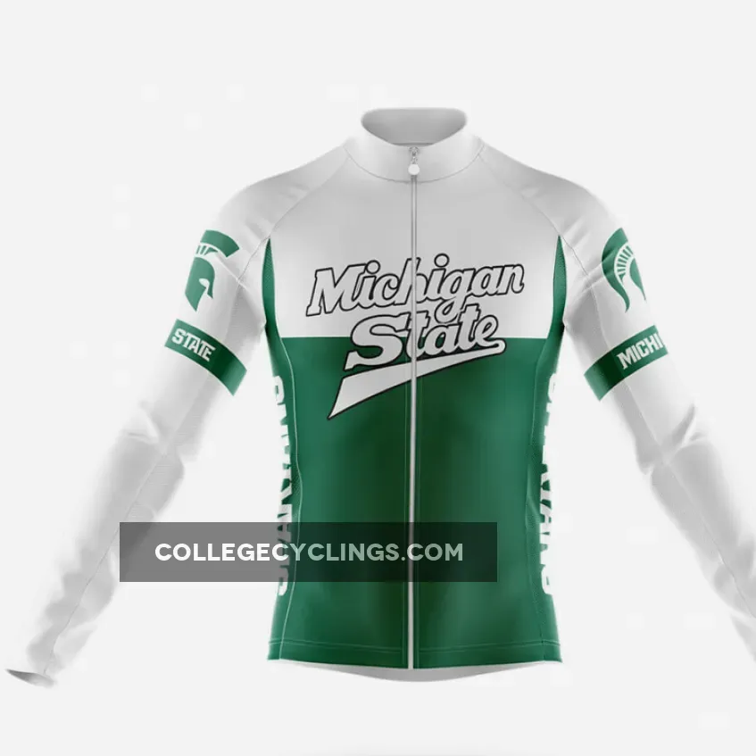 Michigan State University Long Sleeve Cycling Jersey Ver.2