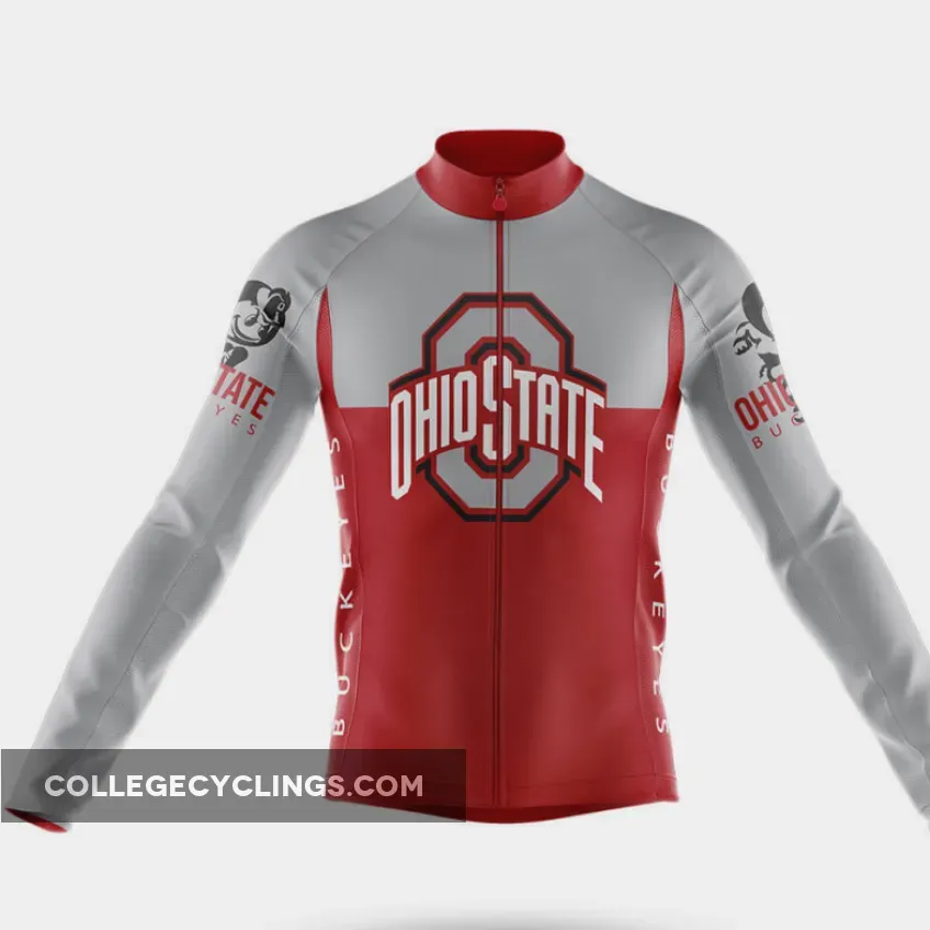 Ohio State University Long Sleeve Cycling Jersey Ver.2
