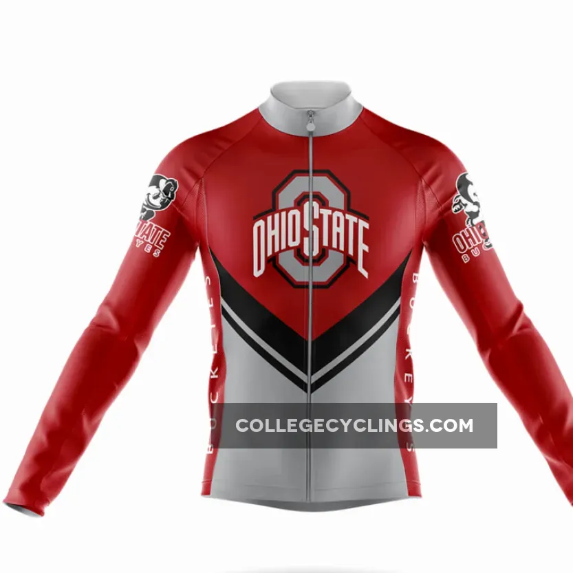 Ohio State University Long Sleeve Cycling Jersey Ver.3