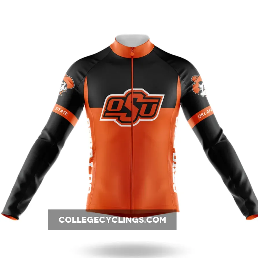 Oklahoma State University Long Sleeve Cycling Jersey Ver.2