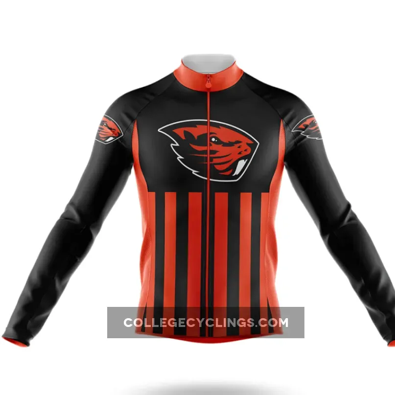 Oregon State University USA Long Sleeve Cycling Jersey