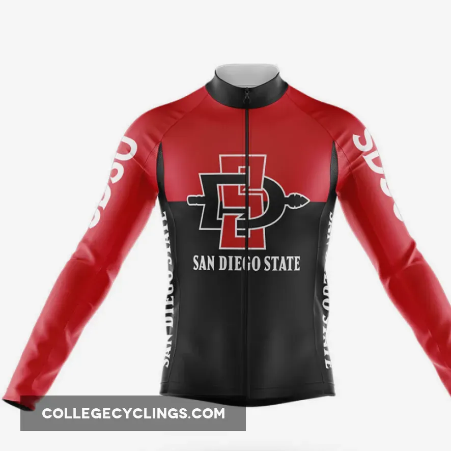 San Diego State University Long Sleeve Cycling Jersey Ver.2