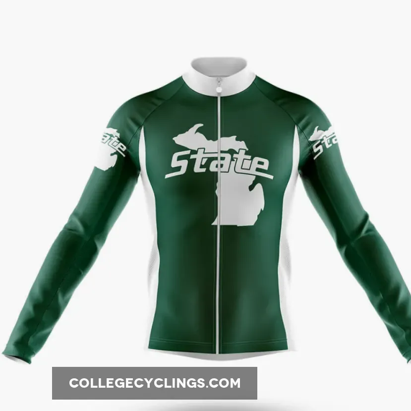 Spartans MI State Long Sleeve Cycling Jersey