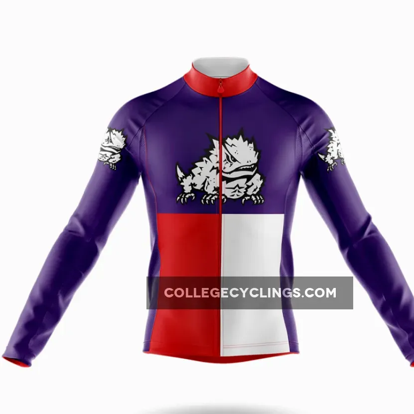 Texas Christian University TX Long Sleeve Cycling Jersey