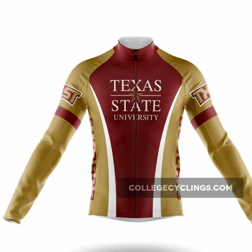 Texas State University Long Sleeve Cycling Jersey