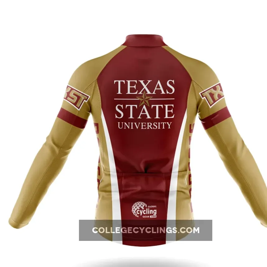 Texas State University Long Sleeve Cycling Jersey Texas State University Long Sleeve Cycling Jersey