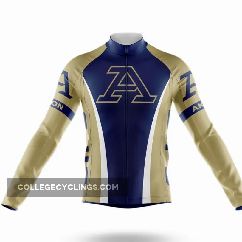 University of Akron Long Sleeve Cycling Jersey