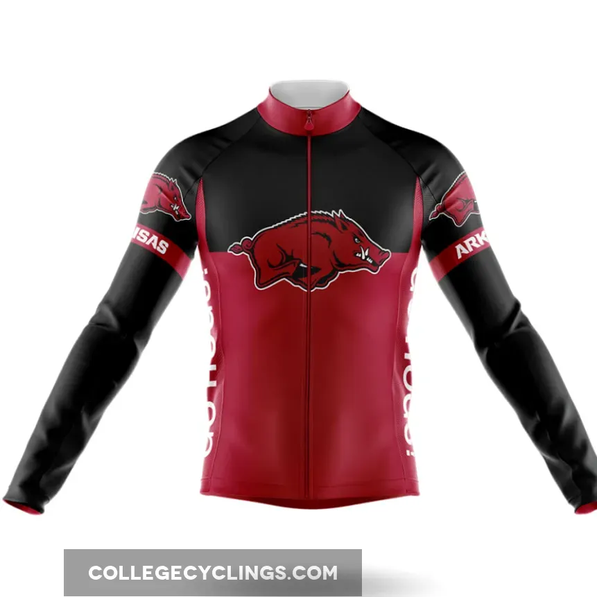 University of Arkansas Long Sleeve Cycling Jersey Ver.2