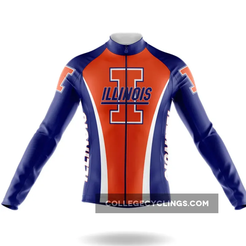 University of Illinois Urbana-Champaign Long Sleeve Cycling Jersey