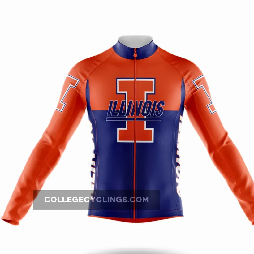 University of Illinois Urbana-Champaign Long Sleeve Cycling Jersey Ver.2