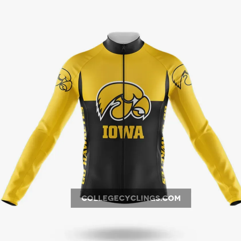 University of Iowa Long Sleeve Cycling Jersey Ver.2