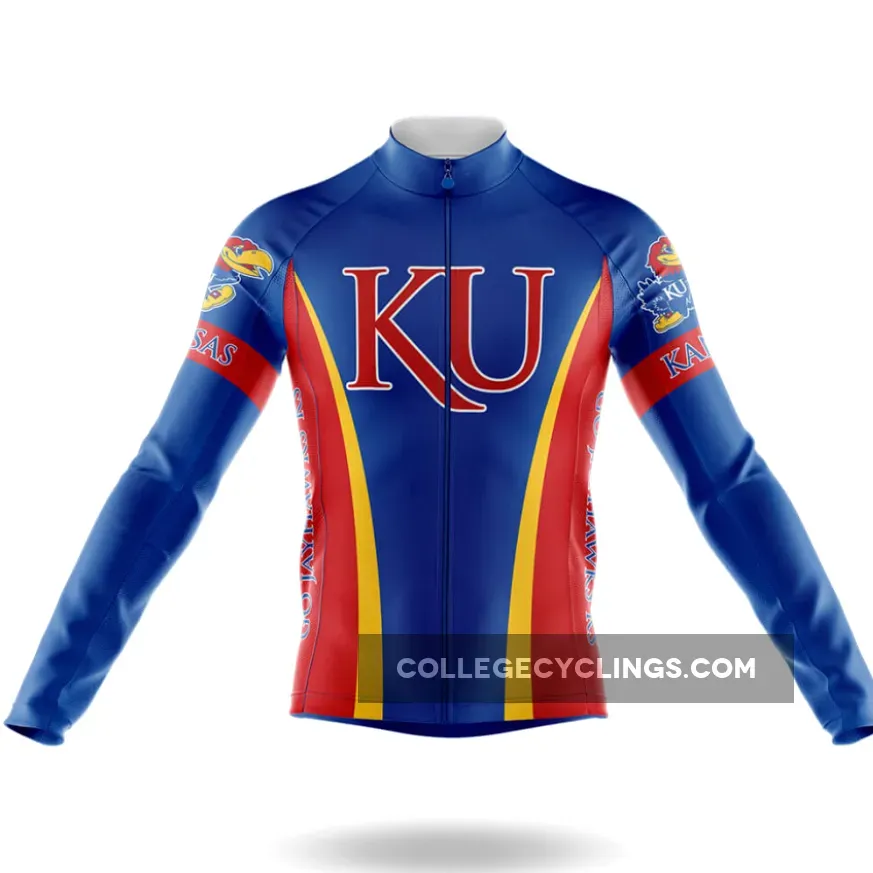 University of Kansas Long Sleeve Cycling Jersey