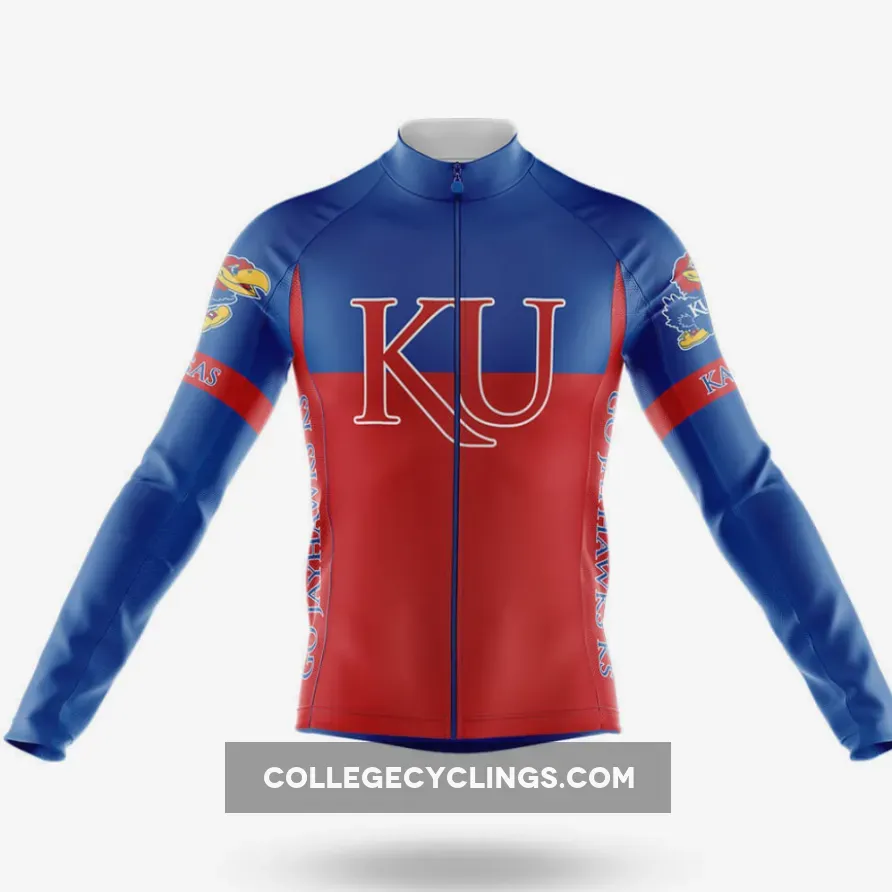 University of Kansas Long Sleeve Cycling Jersey Ver.2