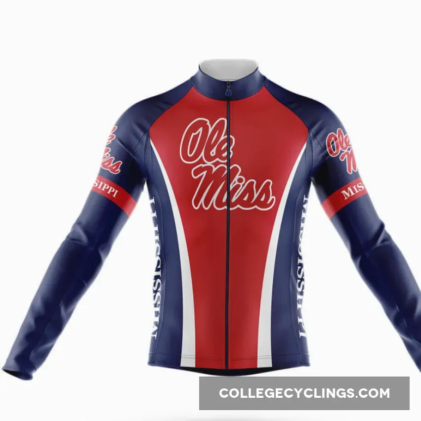 University of Mississippi Long Sleeve Cycling Jersey
