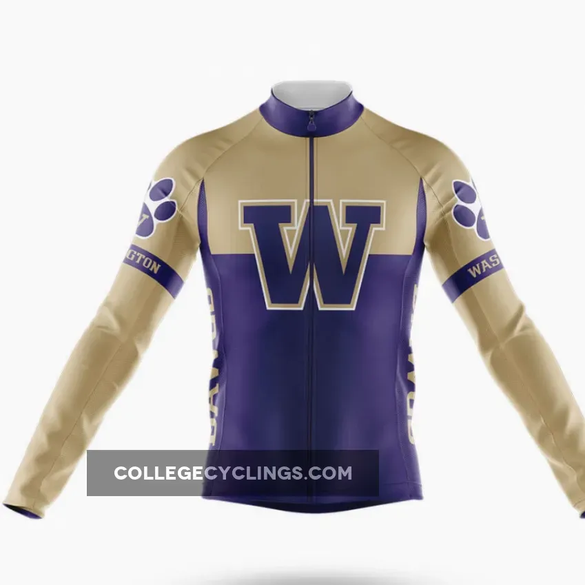 University of Washington Long Sleeve Cycling Jersey Ver.2
