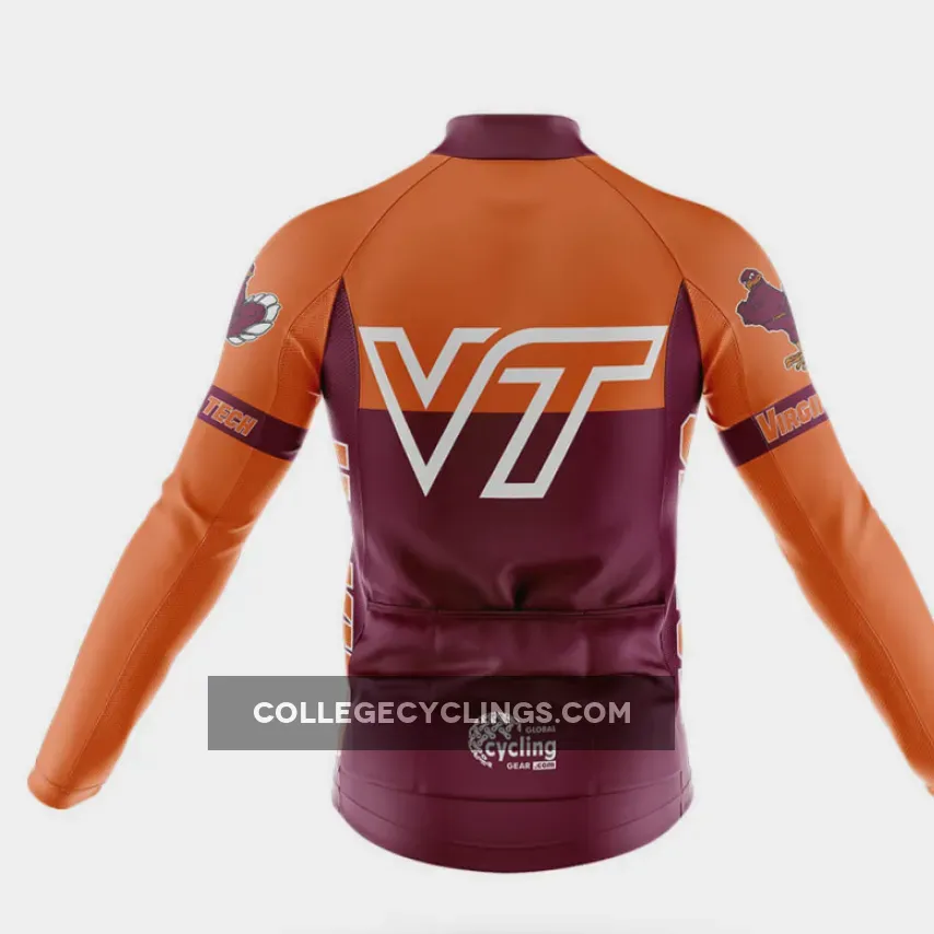 Virginia Tech Long Sleeve Cycling Jersey Ver.2 Virginia Tech Long Sleeve Cycling Jersey Ver.2