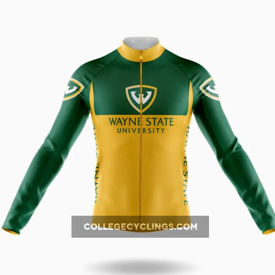 Wayne State University Long Sleeve Cycling Jersey Ver.2